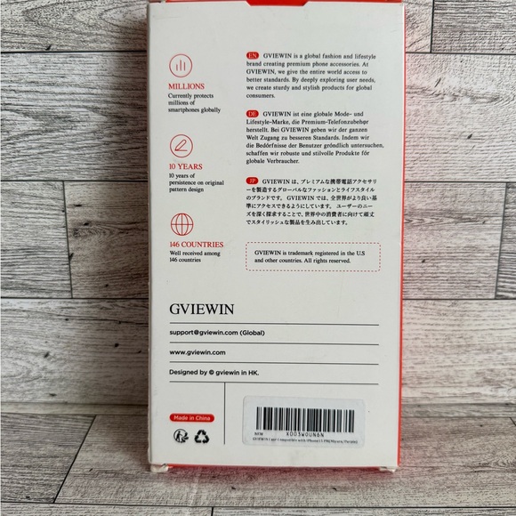 GVIEWIN IPhone 15 Pro Case Floral W/ Screen Protector and Camera Lens Protector - Picture 3 of 4